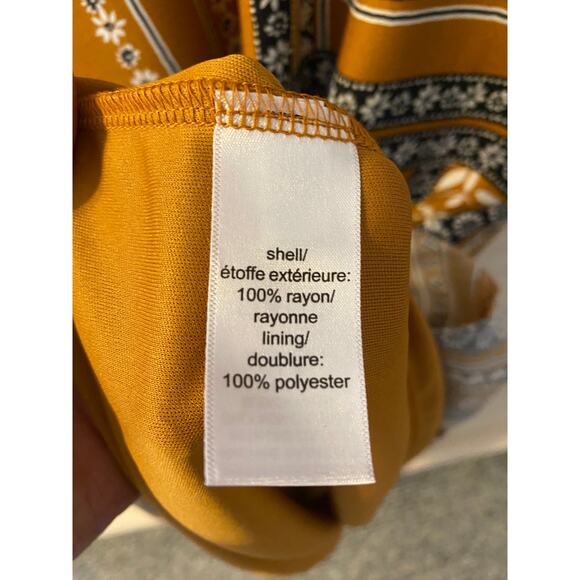 Maurice’s Plus Size Dress Sleeveless– Mustard Boho Stripe Size 3X - Picture 2 of 13